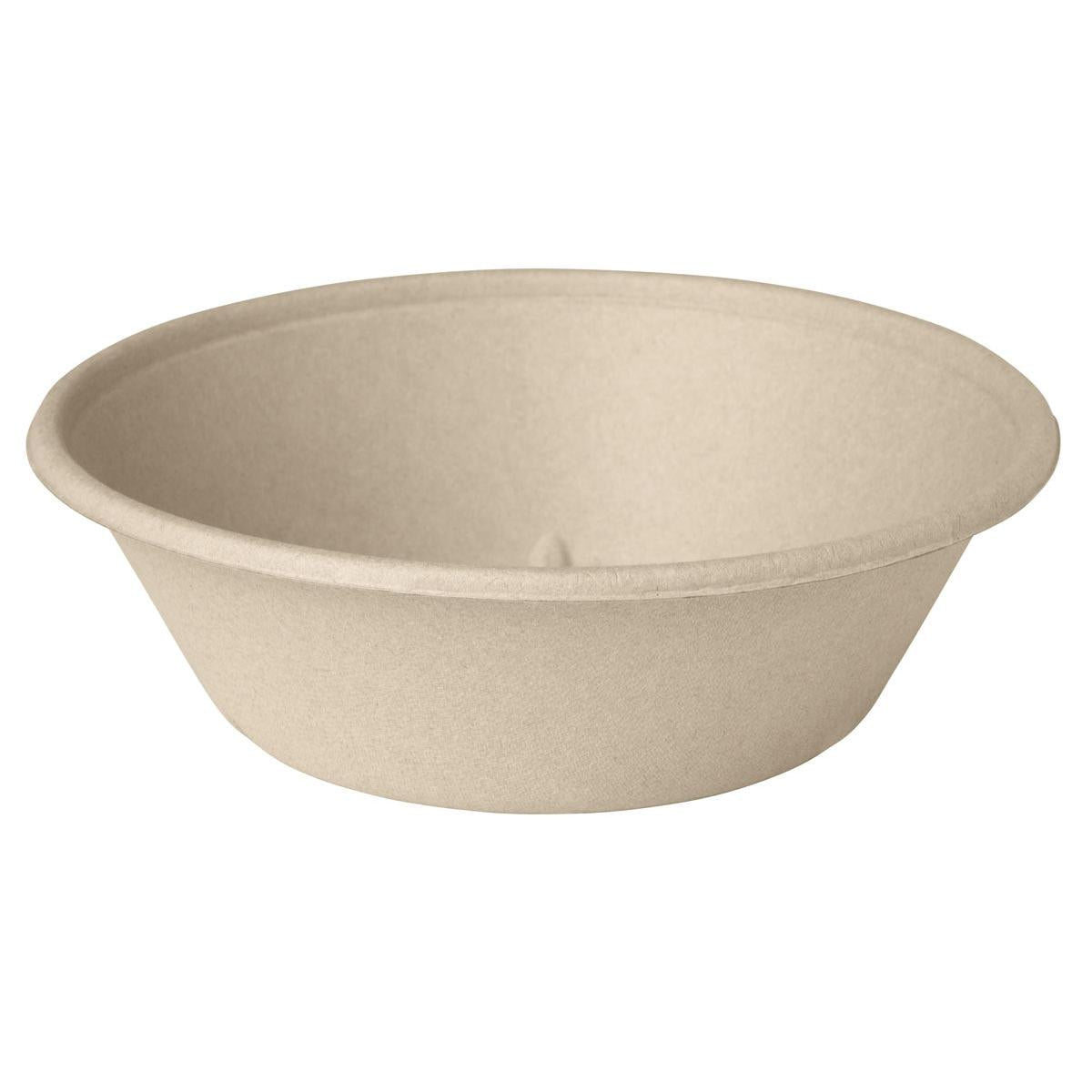 Der Classic Bowl 1000 ml - unbeschichtet Braun Bagasse 194x194x60 von Duni GmbH ist ein umweltfreundlicher, runder Einwegnapf mit glattem Rand und geringer Tiefe - ideal für nachhaltiges Essen; Packung enthält 40 Stück.