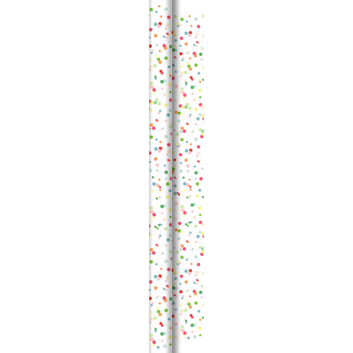 Geef uw feest een feestelijke touch met de Dunicel-rol 40x1,18m Happy Bubbles van Duni GmbH - een kleurrijke tafeldecoratie voor streeploze oppervlakken bij uw volgende evenement.