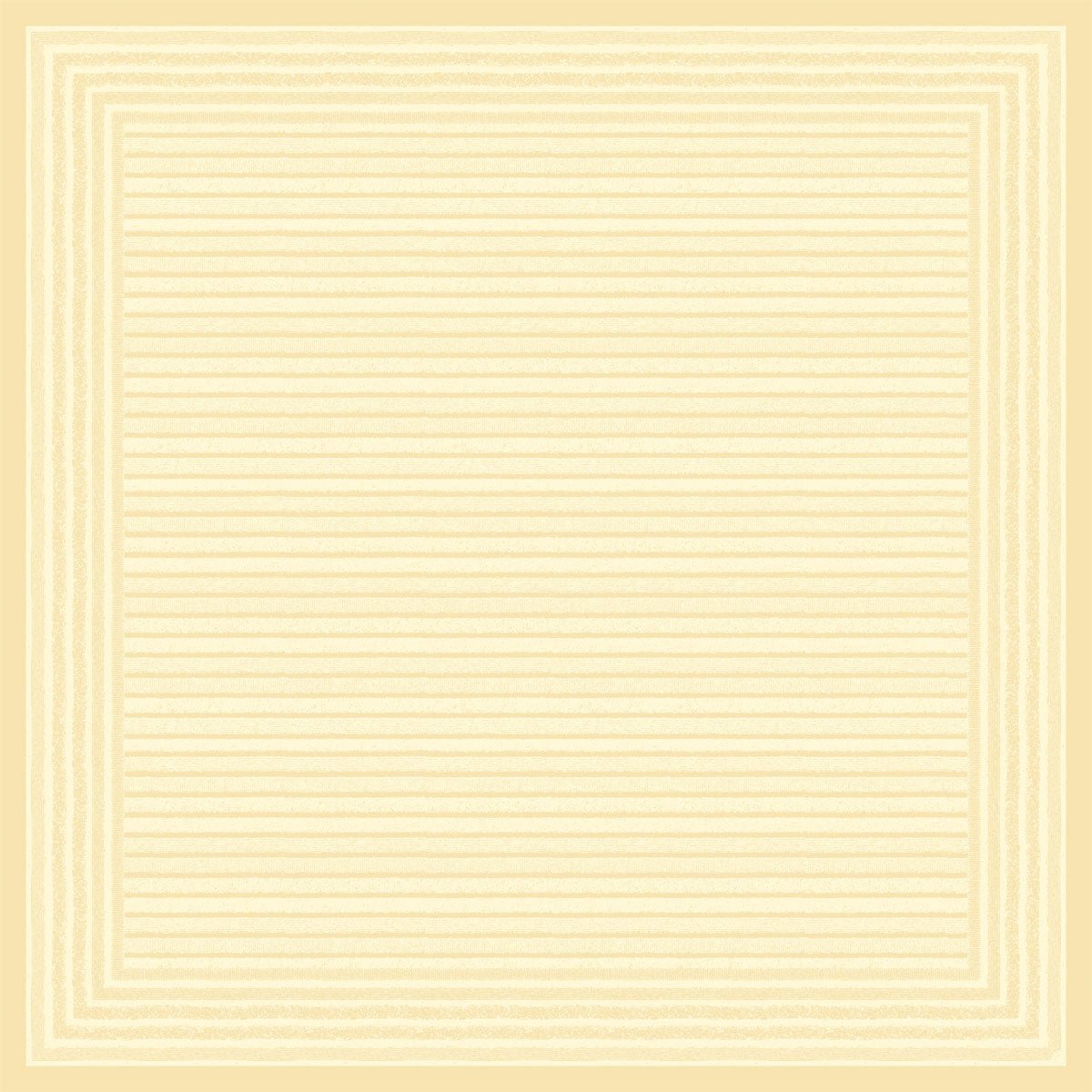 Een vierkante afbeelding met beige achtergrond en fijne lijnen benadrukt de heldere elegantie van het Dunicel middenkleed 84x84 cm, crème van Duni GmbH - perfect als hoogwaardige tafeldecoratie in professionele reinigings- of wegwerptoepassingen. Verpakking (20 stuks).