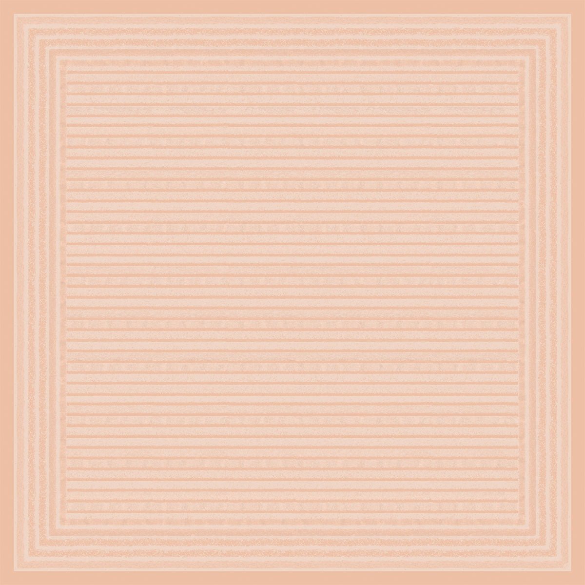 De vierkante Dunicel middenkleed (84x84 cm, stoffig roze) van Duni GmbH toont een raster van perzikkleurige lijnen op een lichtere perzikkleurige achtergrond, omrand met dubbele lijnen - hoogwaardige tafellinnen, ideaal voor speciale gelegenheden (verpakking van 20 stuks).