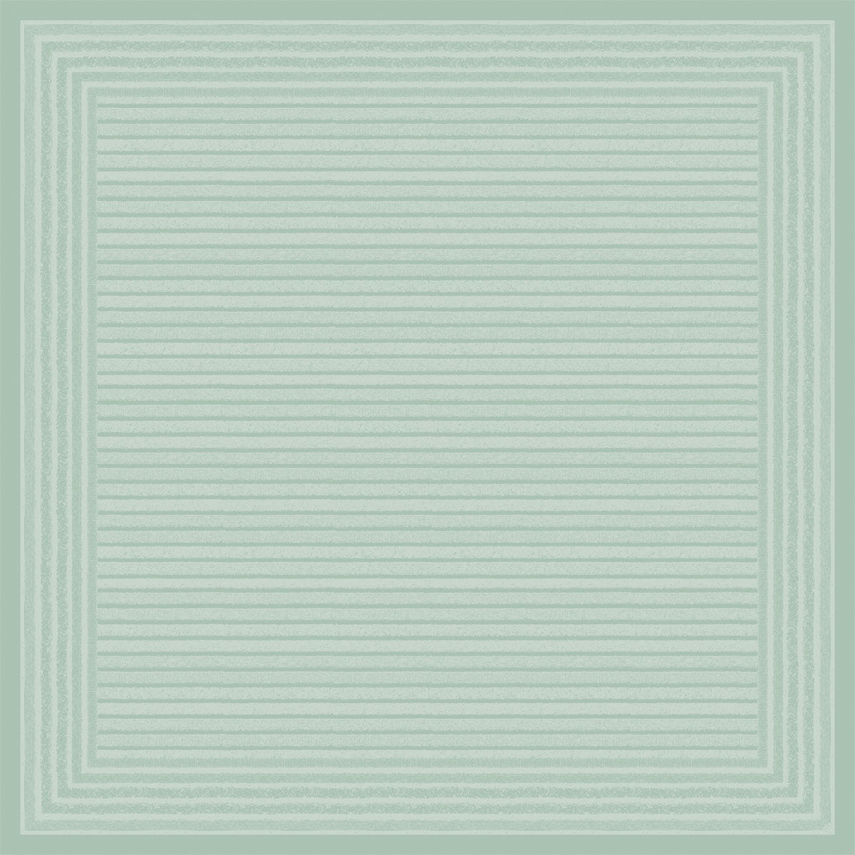De Dunicel middeldek 84x84 cm in mint van Duni GmbH heeft een pastelgroen, vierkant ontwerp met gelijkmatig verdeelde horizontale lijnen en gelaagde rechthoekige randen, verkrijgbaar in een verpakking van 20 stuks.