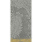 De Zellt.-Serv.40x40 3lg 1/8 Royal gran.grey papieren servetten (250 stuks per pak) van Duni GmbH zijn voorzien van een kunstig grijs bloemen- en bladmotief en een gele stiprand, en geven elke gedekte tafel elegantie.
