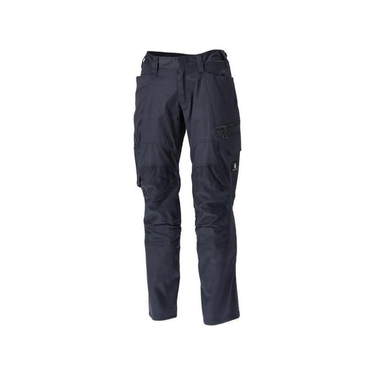 Broek met kniezakken, katoen+, lichte broek