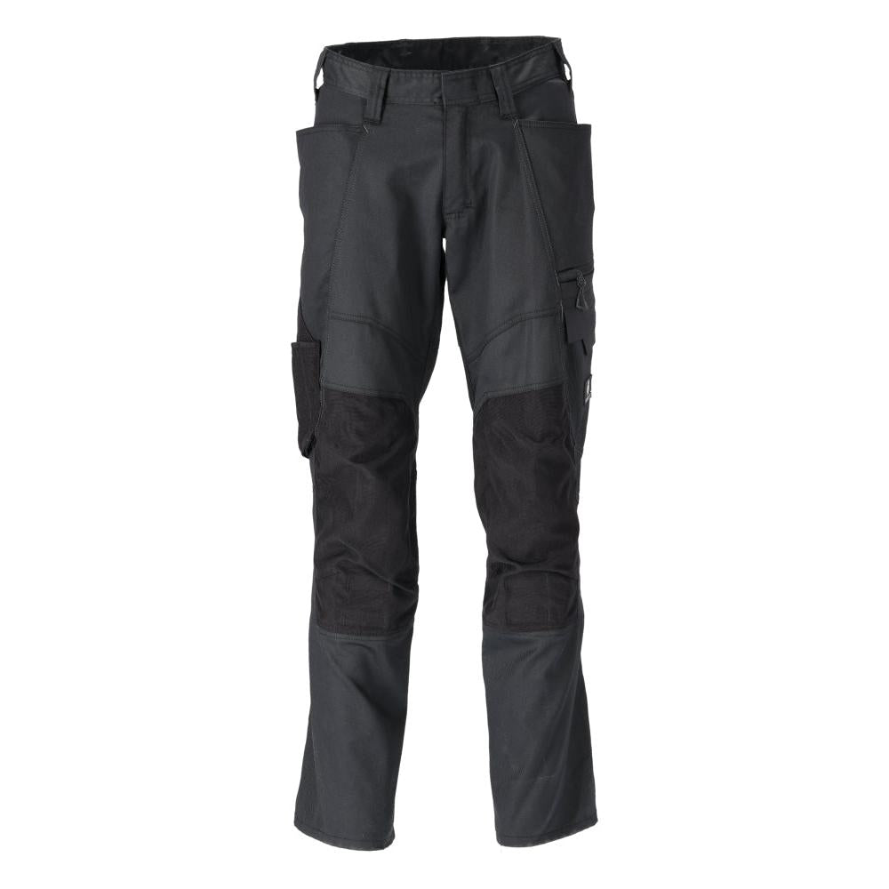 Broek met kniezakken, katoen+, lichte broek