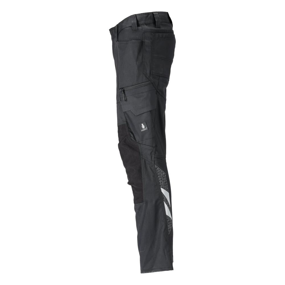 Broek met kniezakken, katoen+, lichte broek