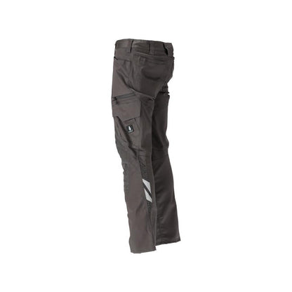 Broek met kniezakken, katoen+, lichte broek, donker antraciet