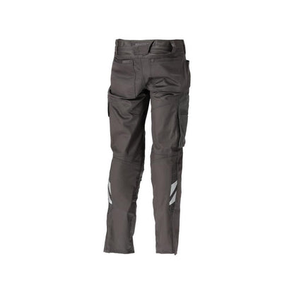 Broek met kniezakken, katoen+, lichte broek, donker antraciet