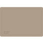Het Dunicel-Set 33x48cm Guten Appetit greige van Duni GmbH is een rechthoekige placemat met afgeronde hoeken, dubbele rand en "Guten Appetit Bon appétit" in handschrift - perfect voor 500 stuks wegwerpbesteksets.