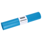 Afgebeeld is een blauwe rol DEISS 20740 vuilniszakken (575x1000 mm, 25 stuks) van EMIL DEISS KG (GmbH + Co.) met een wit etiket op een effen witte achtergrond.