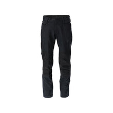 Broek, kniezakken, stretch, katoenen broek