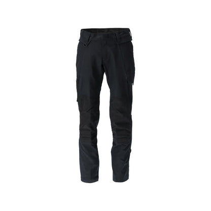 Broek, kniezakken, stretch, katoenen broek