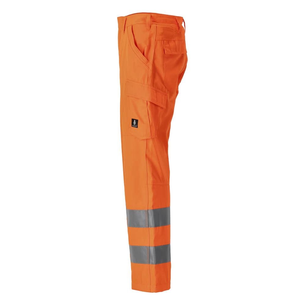 Broek, dijbeenzakken, effen broek