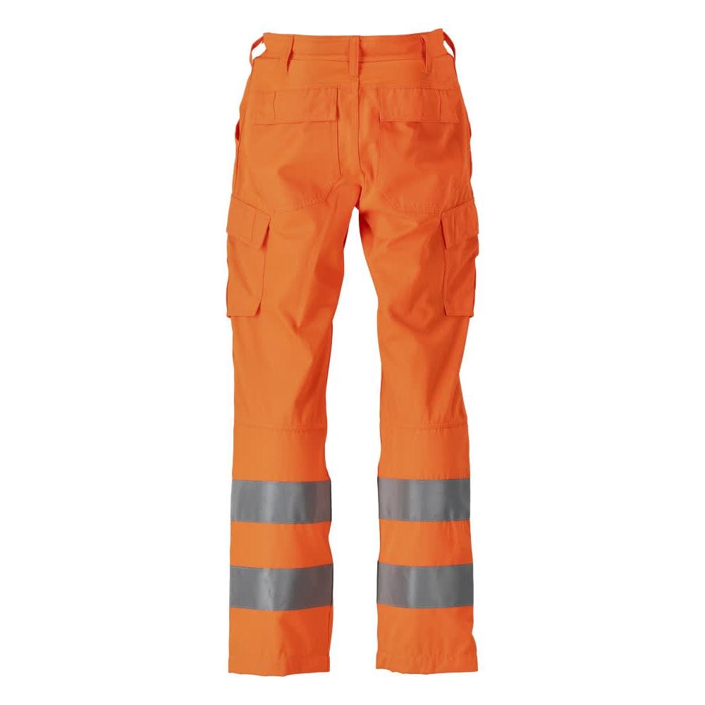 Broek, dijbeenzakken, effen broek