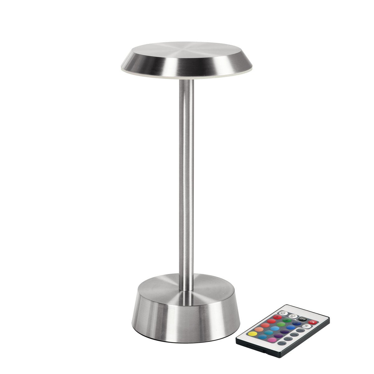 De NOUR Draadloze LED-lamp in zilver van Duni GmbH (1 stuk) biedt modern design en flexibele verlichting voor uw huis.