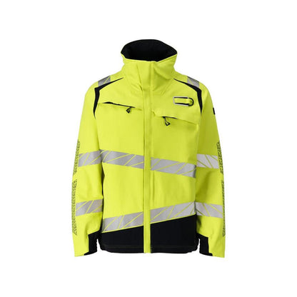 Jas, ULTIMATE STRETCH werkjas Multisafe, signalisatie geel/zwart-blauw