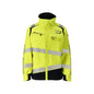 Jas, ULTIMATE STRETCH werkjas Multisafe, signalisatie geel/zwart-blauw