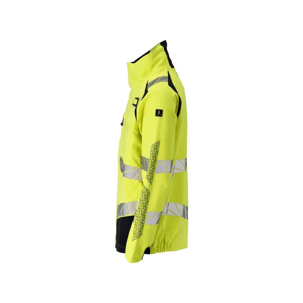 Jas, ULTIMATE STRETCH werkjas Multisafe, signalisatie geel/zwart-blauw