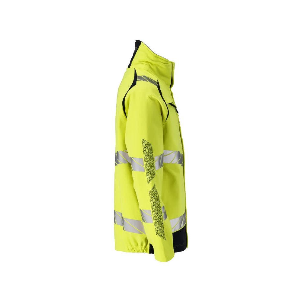 Jas, ULTIMATE STRETCH werkjas Multisafe, signalisatie geel/zwart-blauw