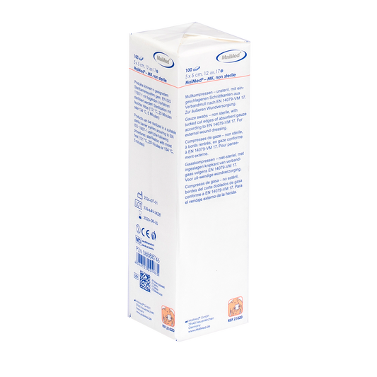 MaiMed-MK-onsteriele gaaskompressen à 100 stuks/papieren zak
