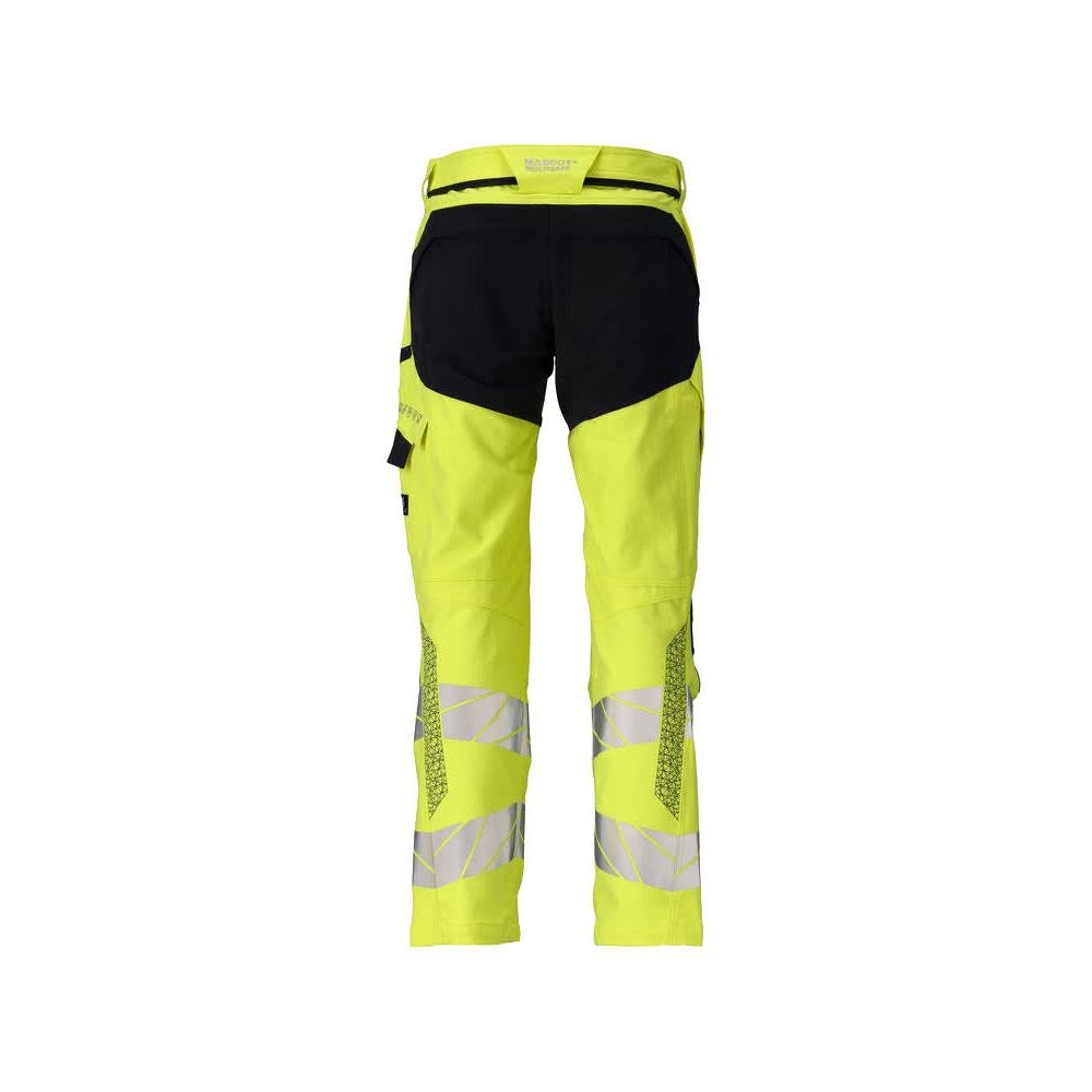 Broek, kniezakken, ULTIMATE STRETCH broek Multisafe, signalisatie geel/zwart-blauw