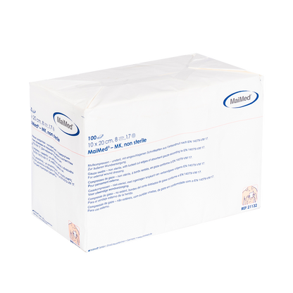 MaiMed-MK-onsteriele gaaskompressen à 100 stuks/papieren zak