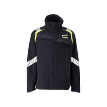 Jas, ULTIMATE STRETCH werkjas Multisafe, zwart blauw/fluo geel