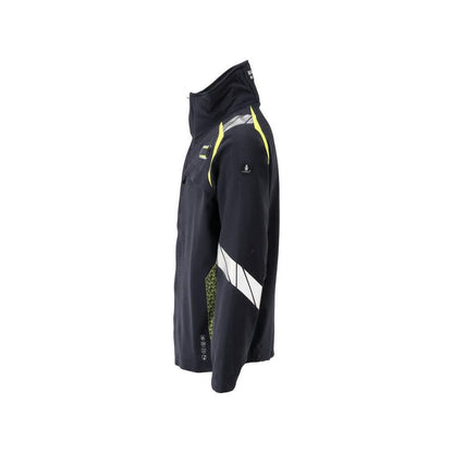 Jas, ULTIMATE STRETCH werkjas Multisafe, zwart blauw/fluo geel