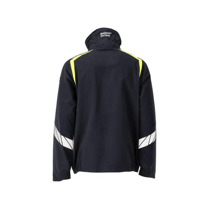 Jas, ULTIMATE STRETCH werkjas Multisafe, zwart blauw/fluo geel