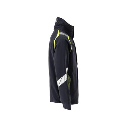 Jas, ULTIMATE STRETCH werkjas Multisafe, zwart blauw/fluo geel