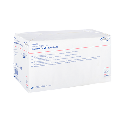 MaiMed-VK niet-steriele fleecekompressen à 100 stuks/papieren zak