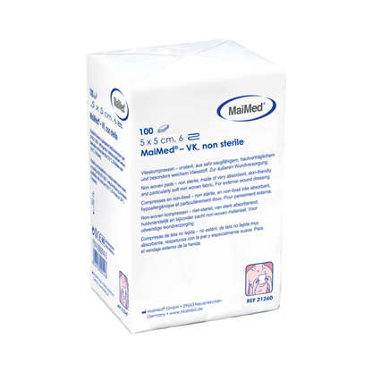 MaiMed-VK niet-steriele fleecekompressen à 100 stuks/papieren zak