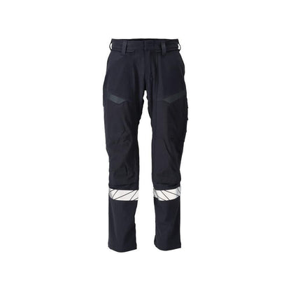 Broek, kniezakken, ULTIMATE STRETCH broek Multisafe, zwart blauw/fluo geel