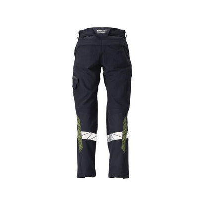 Broek, kniezakken, ULTIMATE STRETCH broek Multisafe, zwart blauw/fluo geel