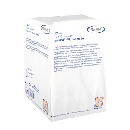 MaiMed-VK niet-steriele fleecekompressen à 100 stuks/papieren zak