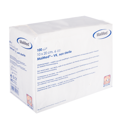 MaiMed-VK niet-steriele fleecekompressen à 100 stuks/papieren zak