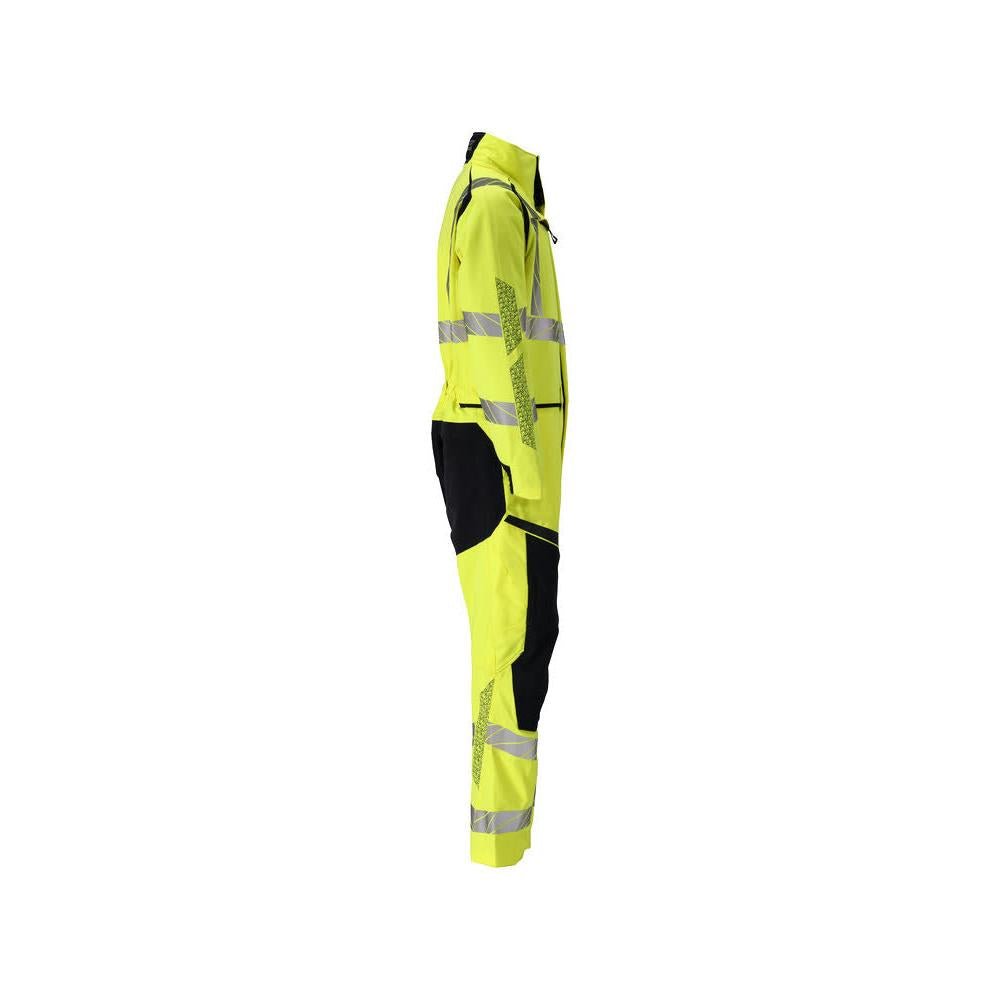 Overall, kniezakken, stretch inzetstukken combinatie Multisafe, signalisatie geel/zwart-blauw