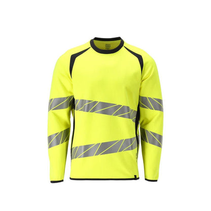 Sweatshirt, moderne pasvorm Sweatshirt Multisafe, signalisatie geel/zwart-blauw