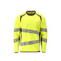 Sweatshirt, moderne pasvorm Sweatshirt Multisafe, signalisatie geel/zwart-blauw