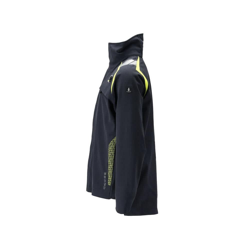 Hard Shell Jacket Jack Multisafe, zwart blauw/fluo geel