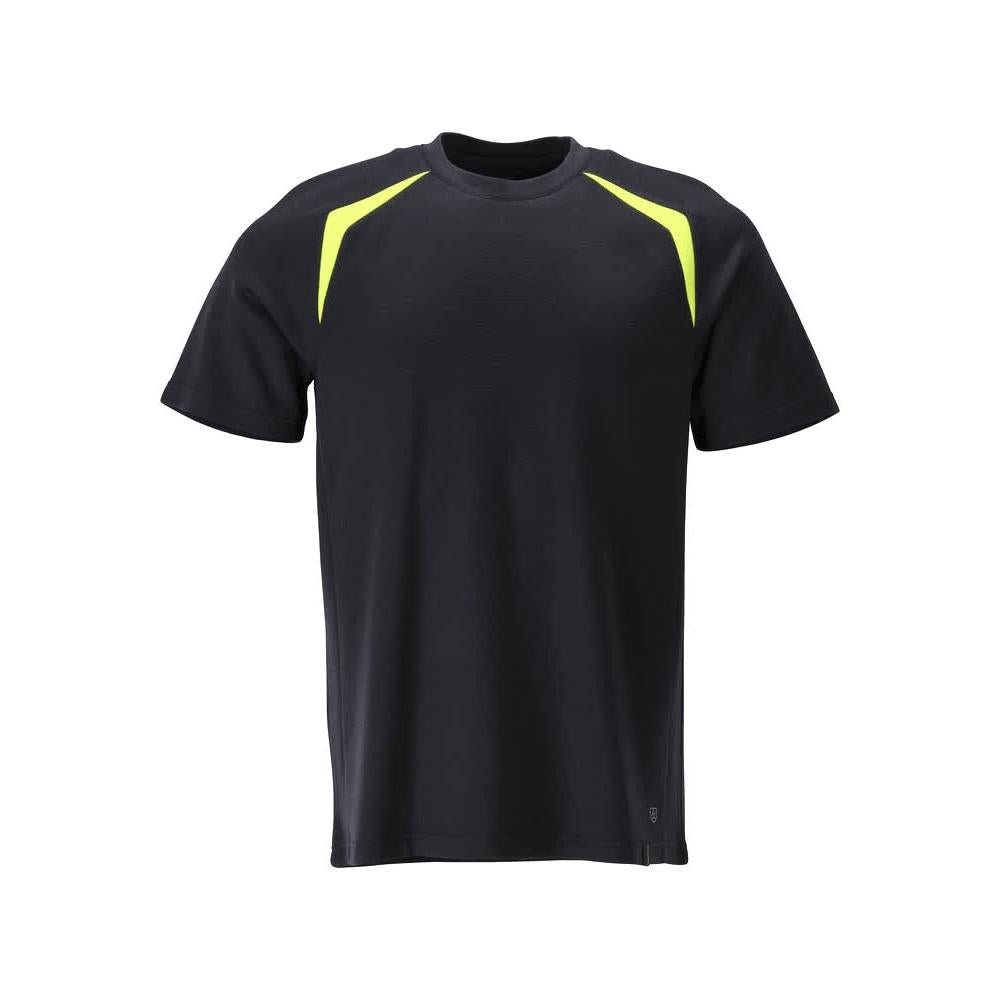 T-shirt, modern fit T-shirt Multisafe, zwart blauw/fluo geel