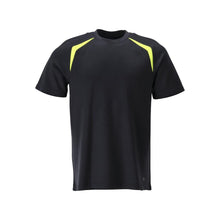 T-shirt, modern fit T-shirt Multisafe, zwart blauw/fluo geel
