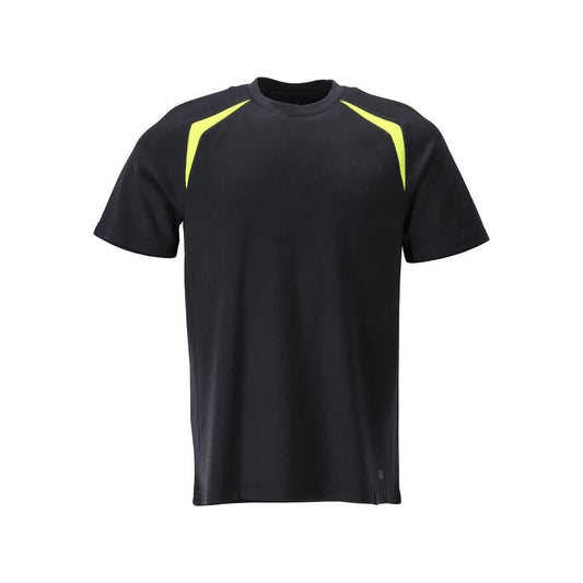 T-shirt, modern fit T-shirt Multisafe, zwart blauw/fluo geel