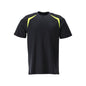 T-shirt, modern fit T-shirt Multisafe, zwart blauw/fluo geel