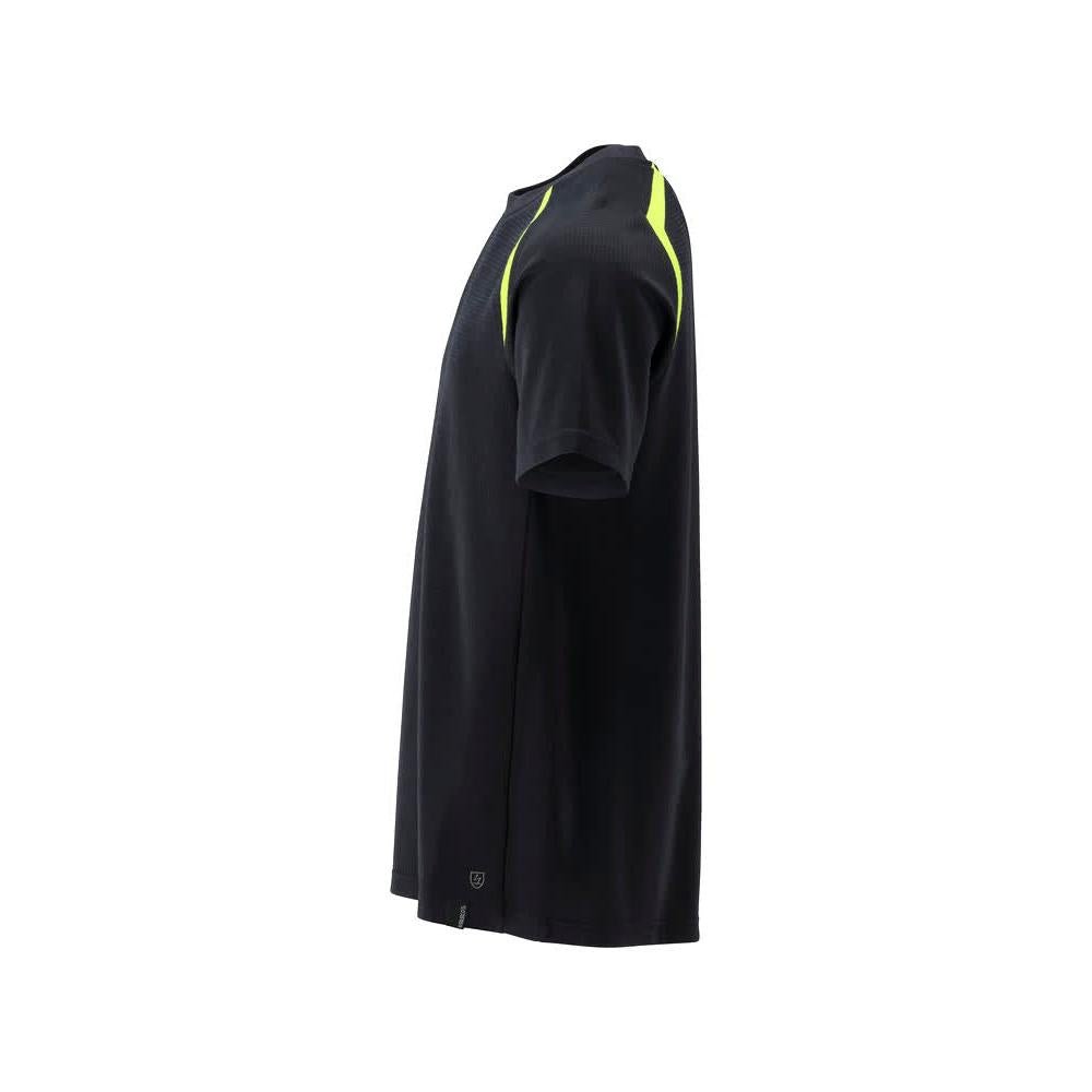 T-shirt, modern fit T-shirt Multisafe, zwart blauw/fluo geel