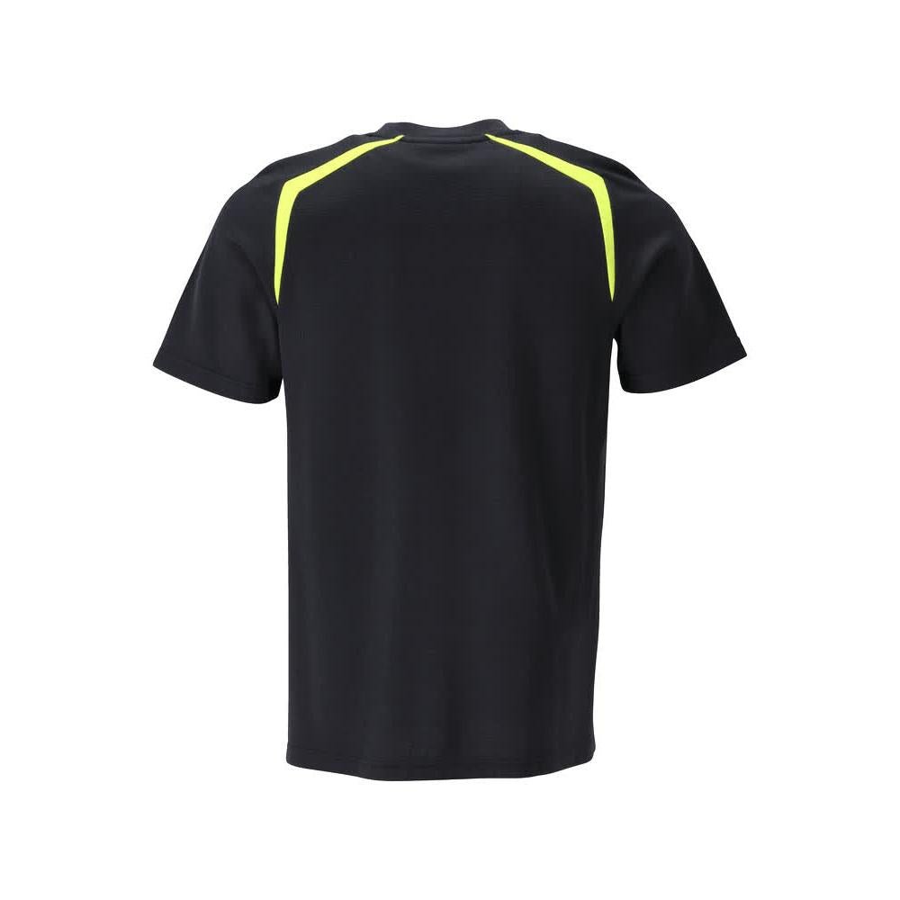 T-shirt, modern fit T-shirt Multisafe, zwart blauw/fluo geel