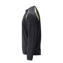 Sweatshirt, moderne pasvorm Sweatshirt Multisafe, zwartblauw/fluo geel