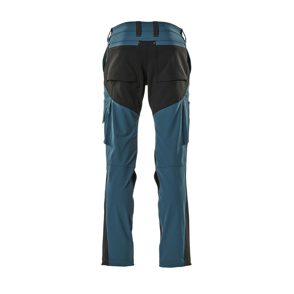 Functionele broek, broek ULTIMATE STRETCH, donker petroleum/zwart