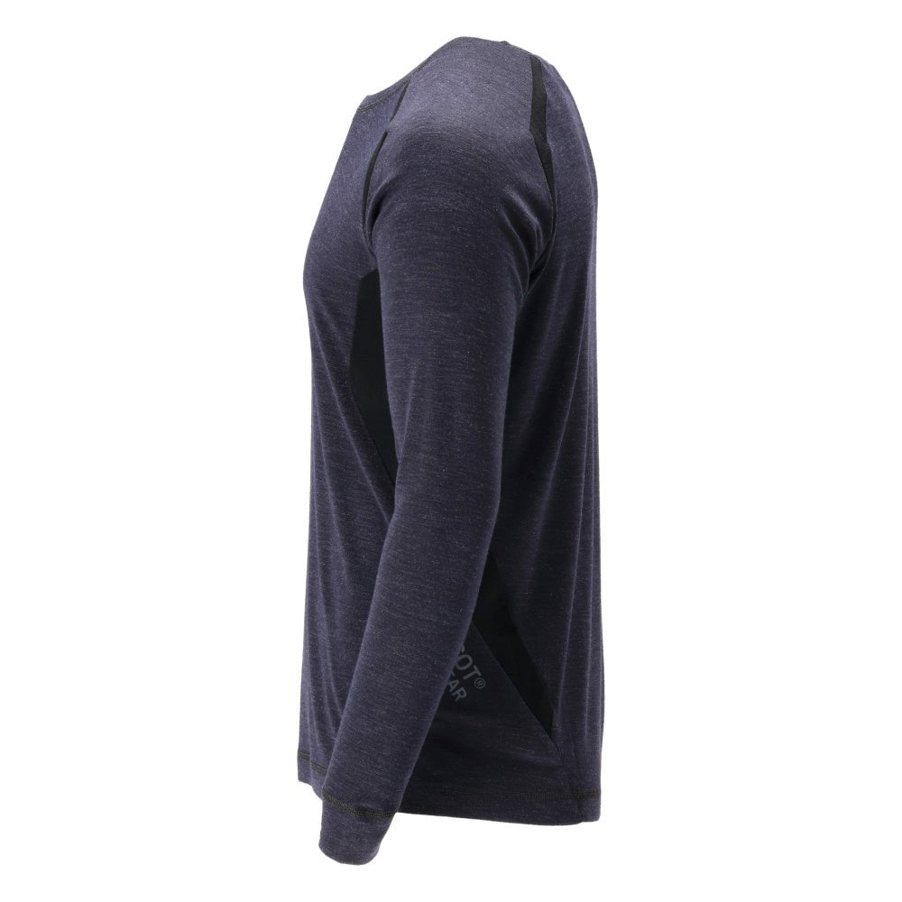 Functioneel ondershirt, wollen ondershirt Multisafe, zwart-blauw