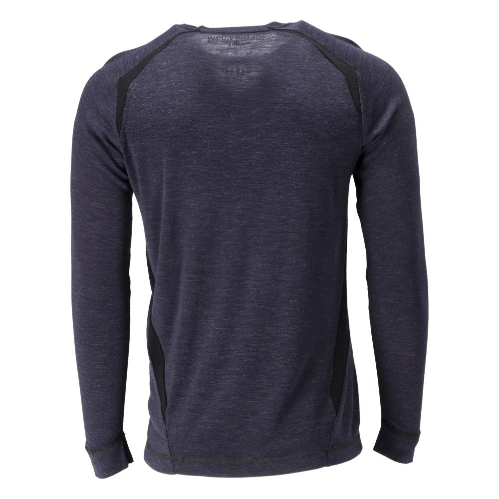 Functioneel ondershirt, wollen ondershirt Multisafe, zwart-blauw