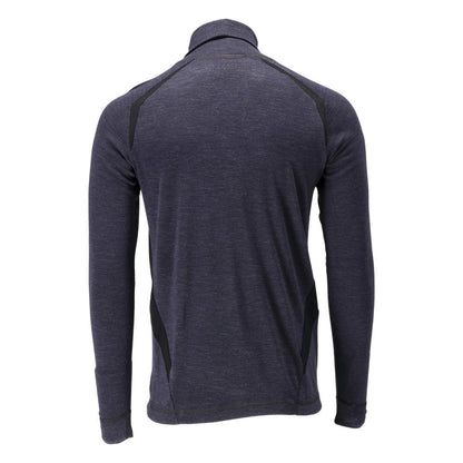 Functioneel ondershirt, coltrui, wollen ondershirt Multisafe, zwartblauw